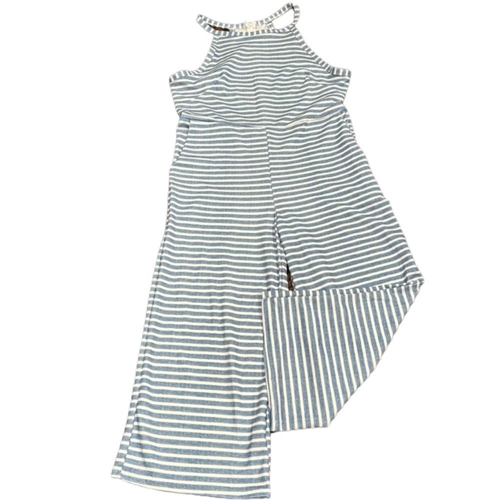 Striped Sleeveless Jumpsuit